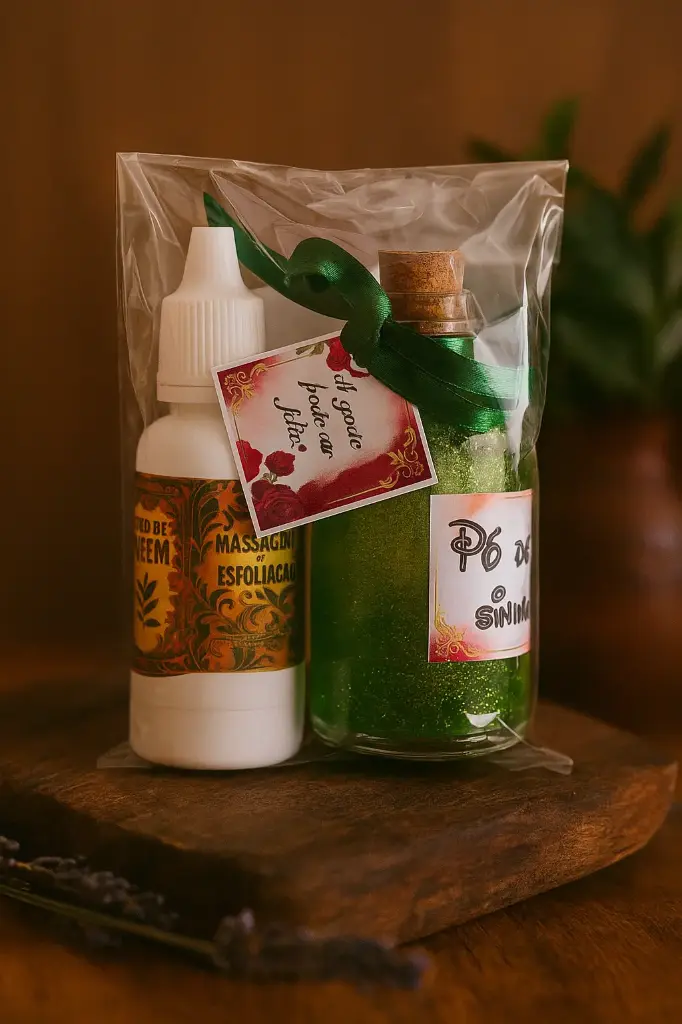 Kit Óleo de Massagem e Pó de Sininho